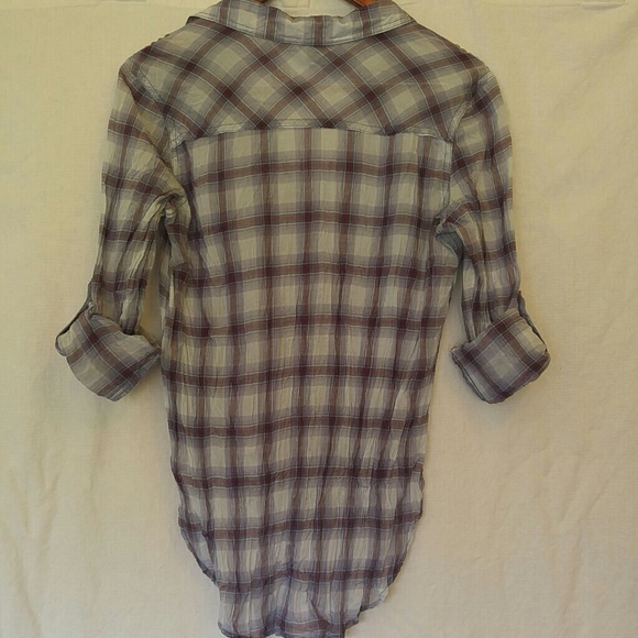 Rock & Republic Plaid Button Front Shirt - Picture 5 of 6